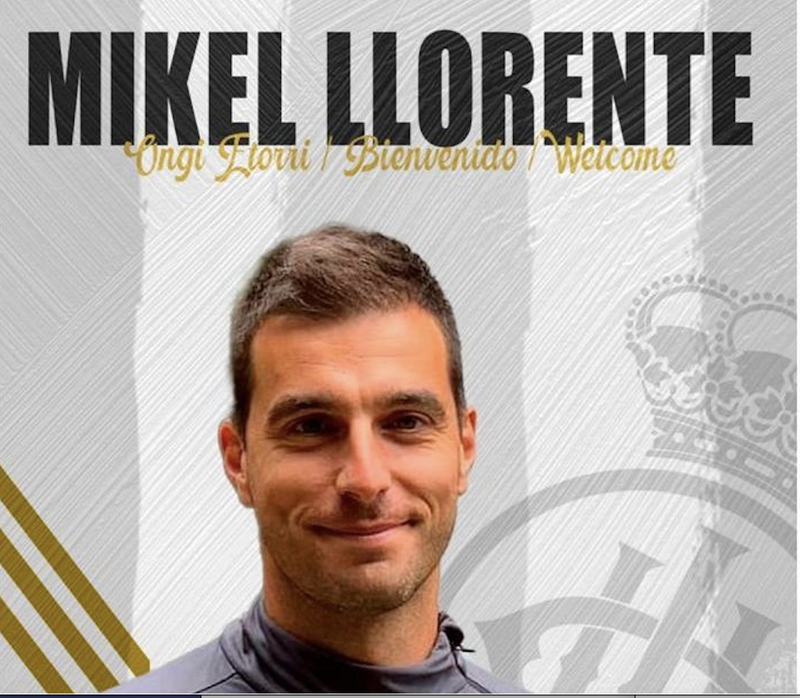 MIKEL LLORENTE IZANEN DA REAL UNIONGO LEHEN TALDEKO ENTRENATZAILEA